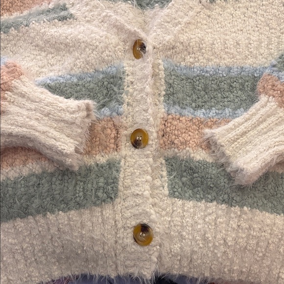 Arula Striped Crop Cardigan - Picture 3 of 5